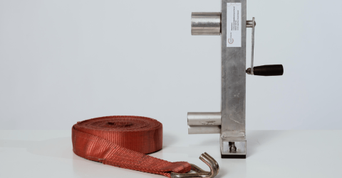 spanbandoprollerhandgemaakt in Spijk Nederland, klaar voor gebruik.